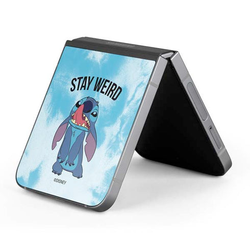 Disney Lilo and Stitch Stay Weird Galaxy Z Flip6 Skin